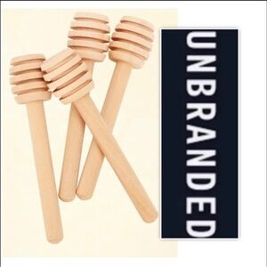 UNBRANDED Mini Wooden Honeycomb Dippers